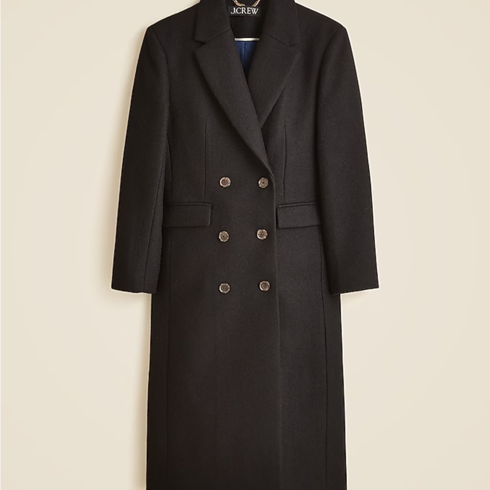 J. Crew Women's Elegant Black Trench Coat